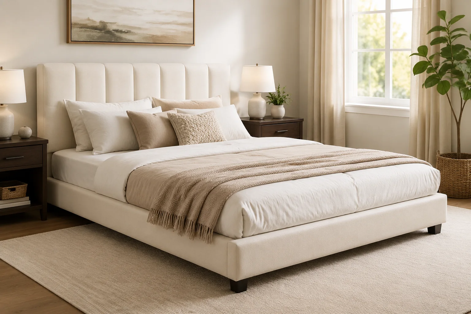 Upholstered Platform Bed Frame - Image 3