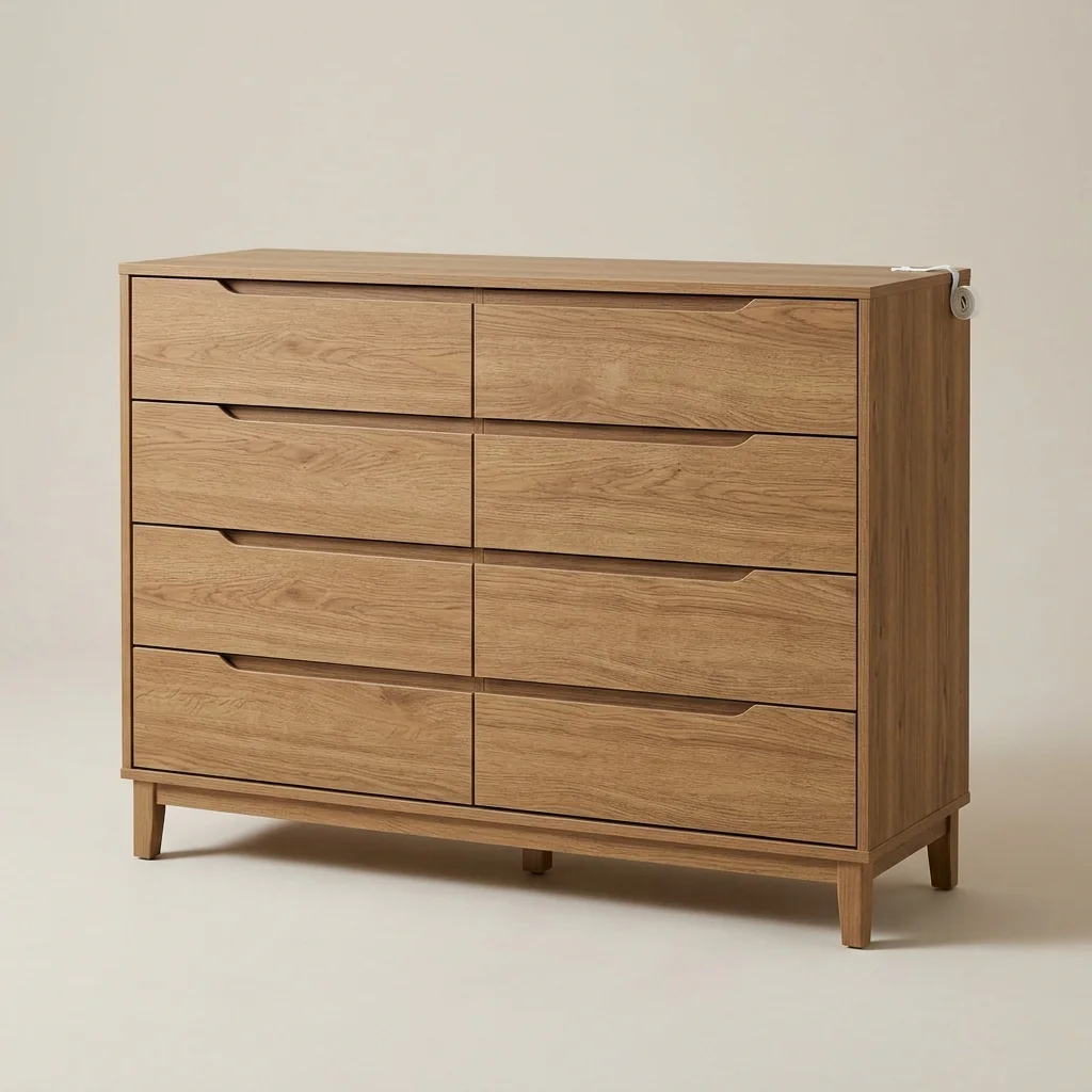 Six-Drawer Bedroom Dresser
