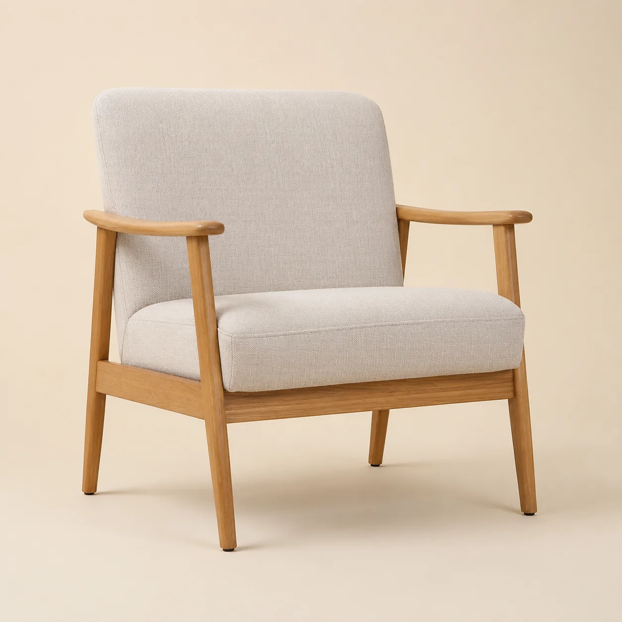 Linen Upholstered Accent Chair