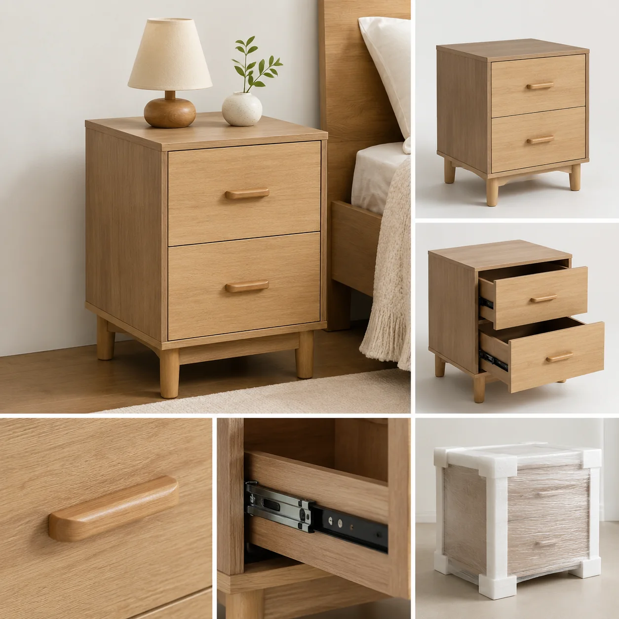 Two-Drawer Nightstand - Image 4