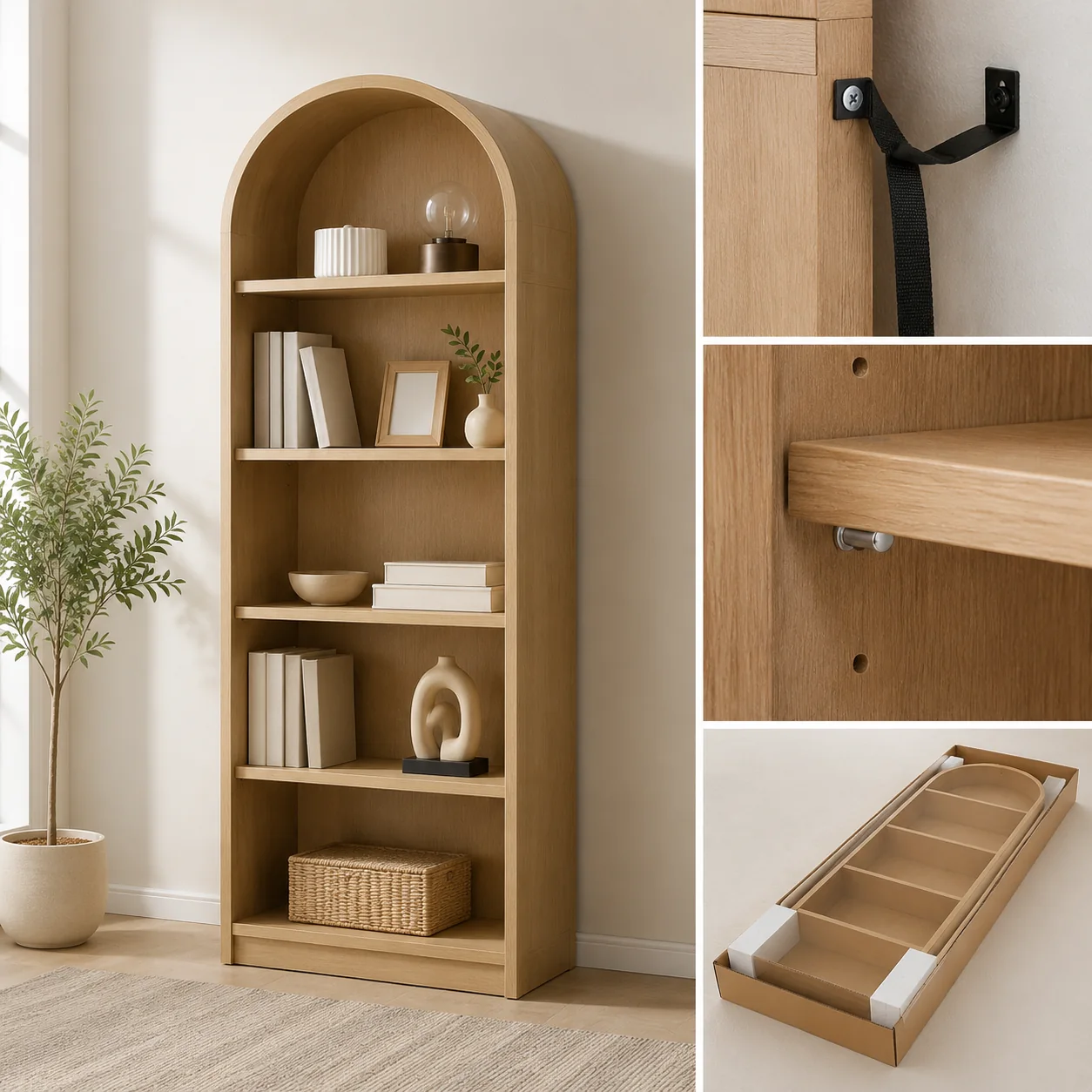 Arched Display Bookcase - Image 4