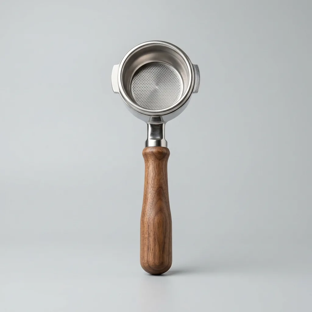 hovumiq Bottomless Portafilter 58mm - Walnut Handle
